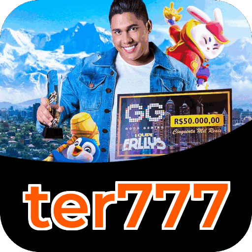 Interface do aplicativo ter777 mostrando jogos disponíveis no iOS e Android